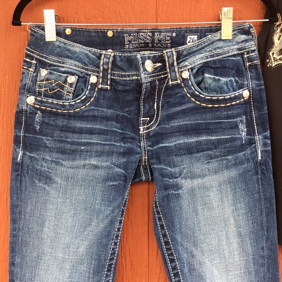 Miss Me JE1048FR Flare Jeans sz 26 NWOT - Picture 6 of 8